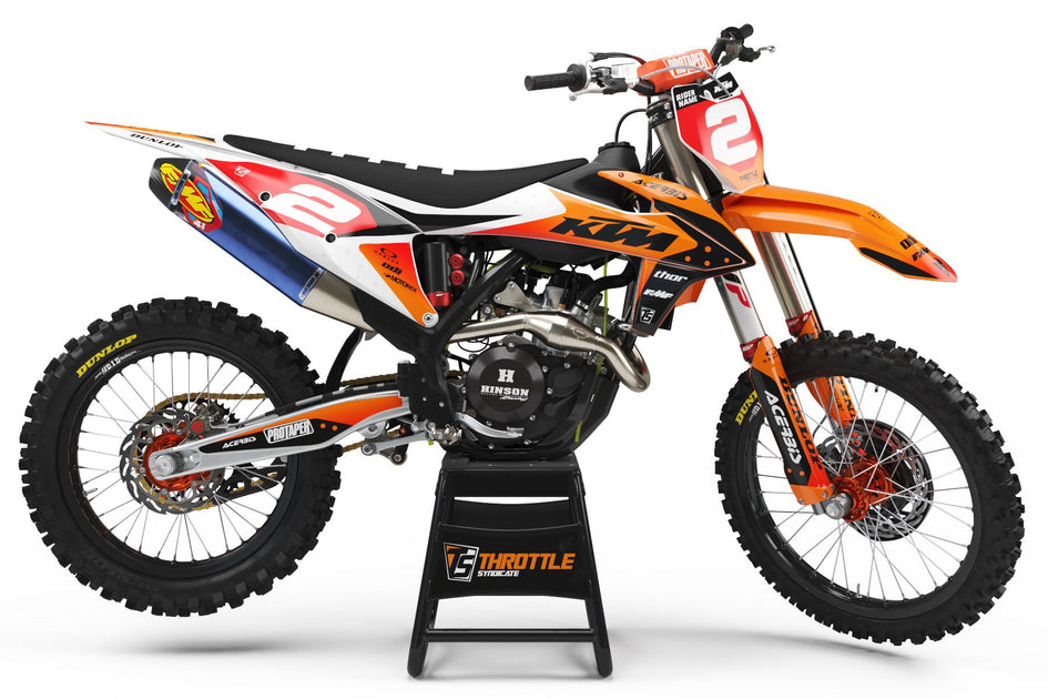 Blackbird racing Kit Graphique D´ailettes De Radiateur KTM SX/SXF A502N  Orange