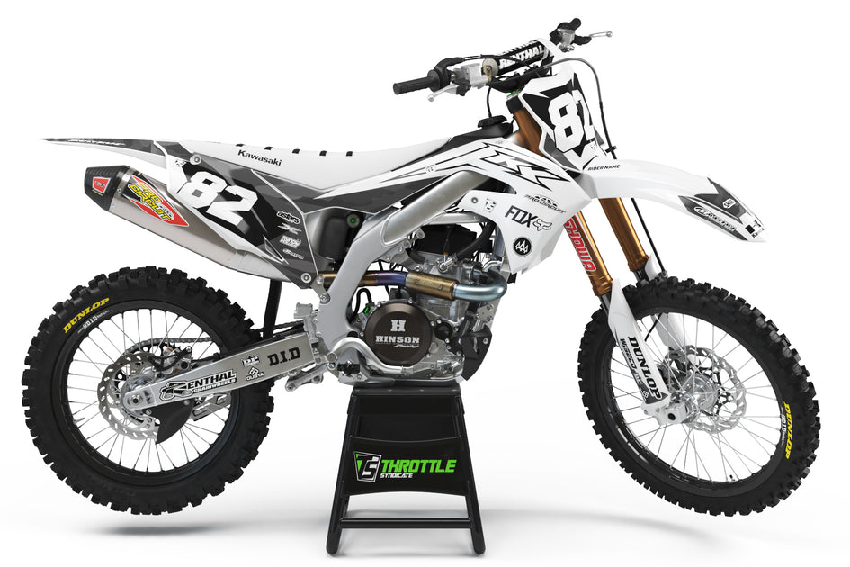 KAWASAKI ENFORCER GRAPHIC KIT - WHITE / BLACK – Throttle Syndicate