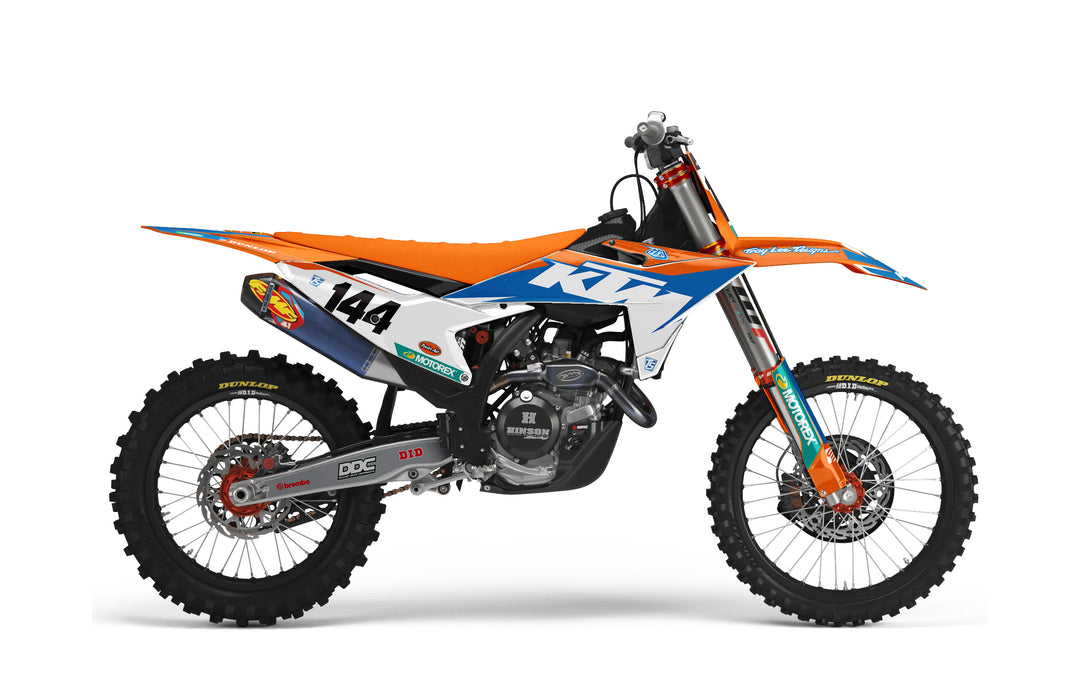 KTMページ KTM SLASH GRAPHIC KIT - BLUE/ ORANGE – Throttle Syndicate