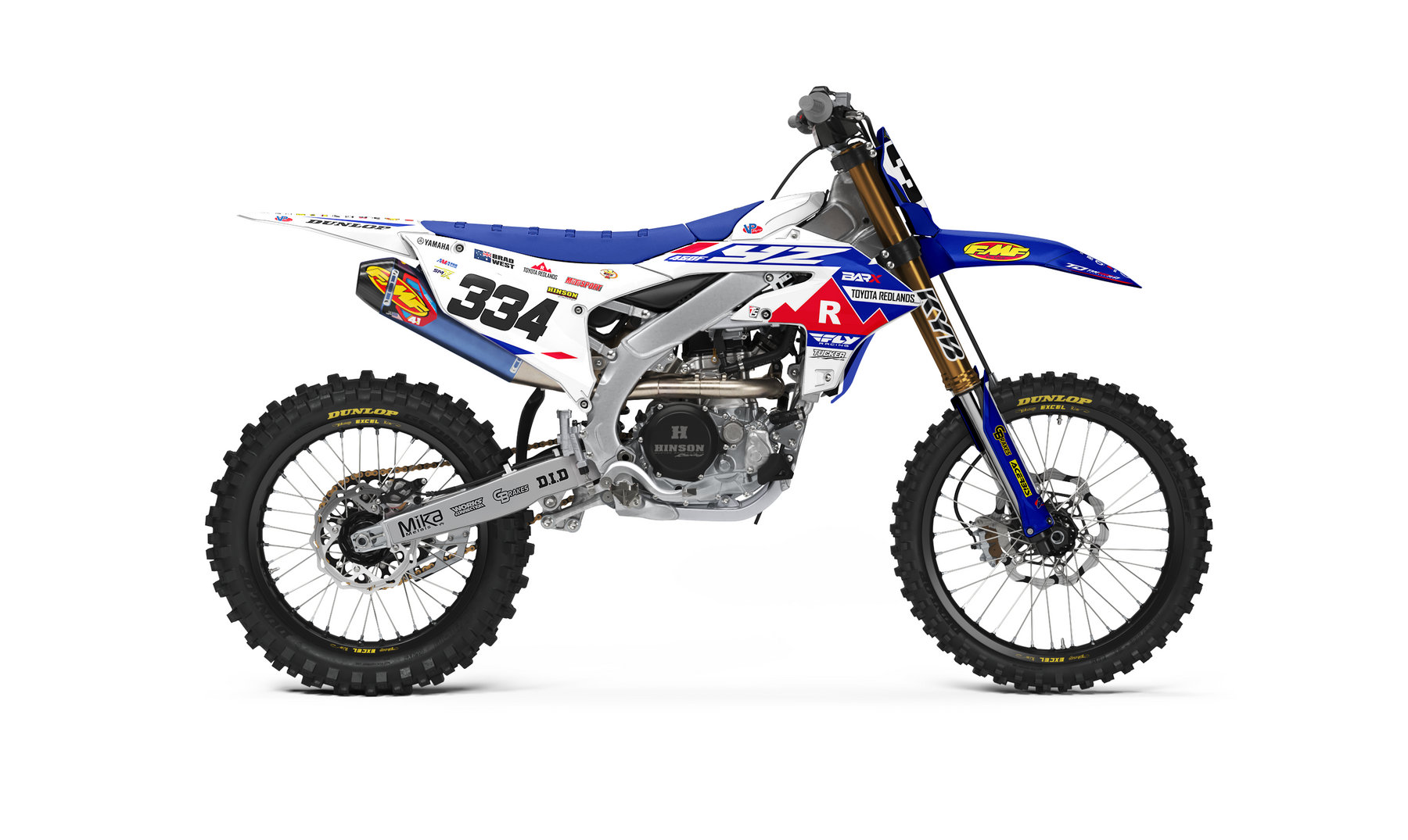BARX YAMAHA TEAM GRAPHIC KIT - 2025 BLUE/WHITE – Throttle Syndicate