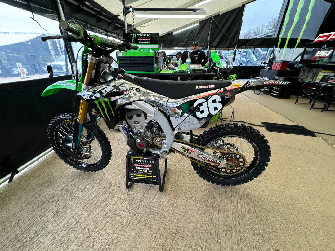 KAWASAKI 03-05 KX125 KX250 GRAPHICS PRO CIRCUIT RACE TEAM MILITARY