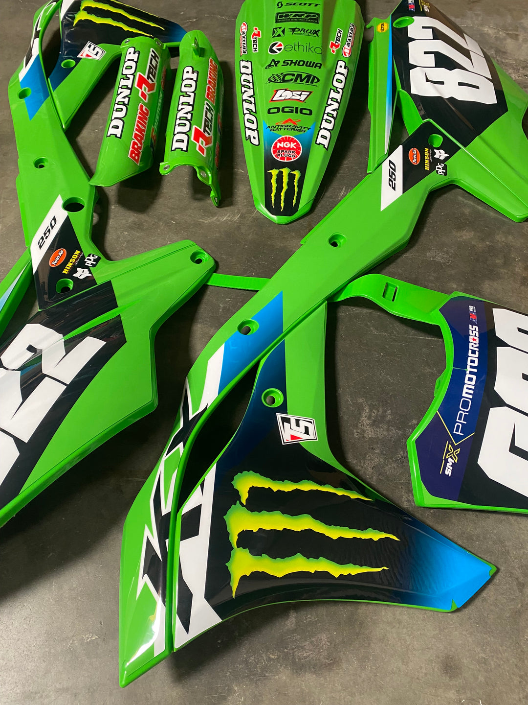 GRAPHICS AND PLASTIC KAWASAKI 18-19 KX250F 2020 KX250 PRO CIRCUIT