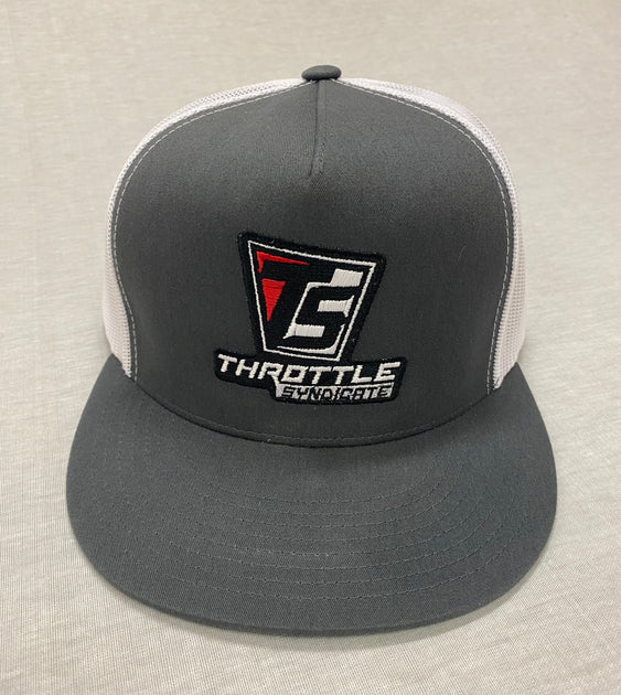 CORP HAT - GRAY/WHITE – Throttle Syndicate