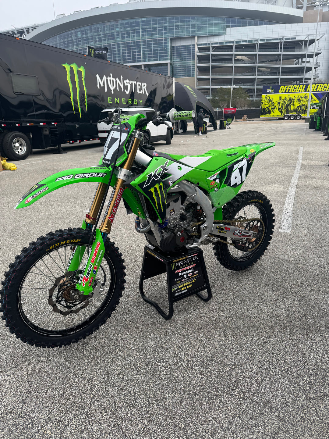 KAWASAKI GRAPHICS KIT 21-24 KX250 19-23 KX450 PRO CIRCUIT RACE