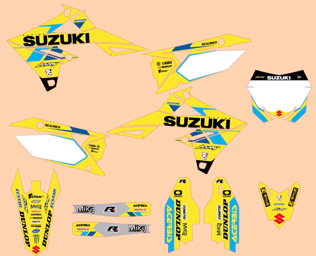 SUZUKI GRAPHICS KIT 19-26 RMZ250 18-26 RMZ450 RM-Z RMARMY AMATEUR