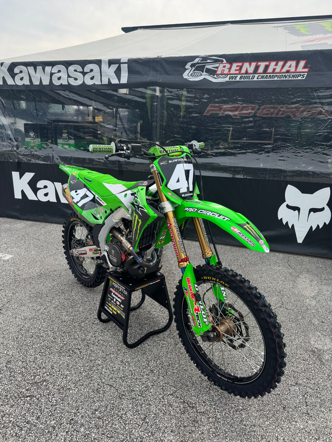 KAWASAKI GRAPHICS KIT 21-24 KX250 19-23 KX450 PRO CIRCUIT RACE