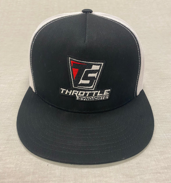 CORP HAT - BLACK/WHITE – Throttle Syndicate