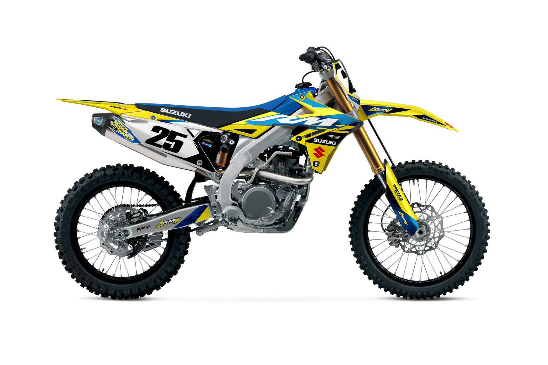 Deine Aufkleber Folien Für Deine Suzuki RM125 Polisport Restyle Kit – Backyard Design Europe