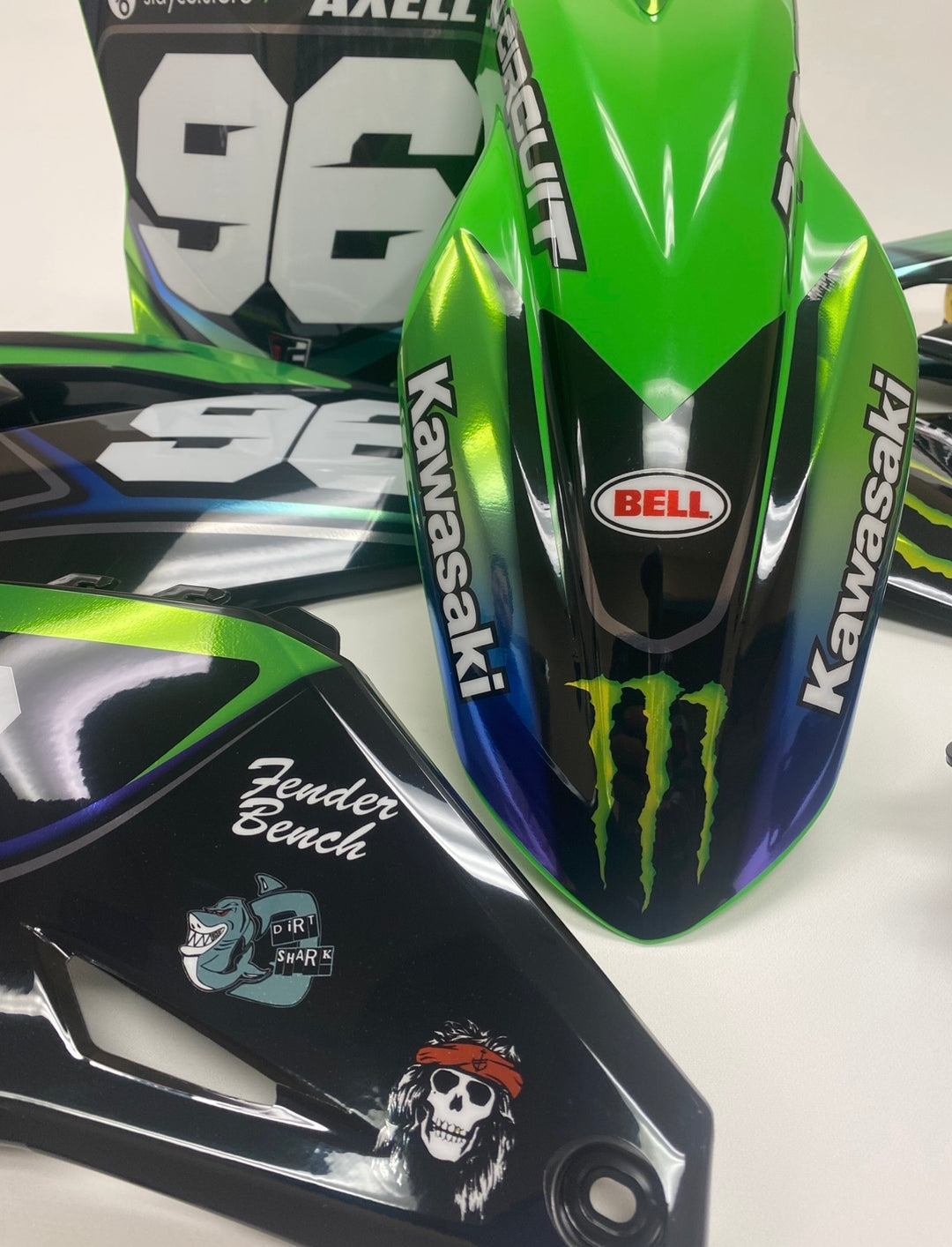 GRAPHICS AND PLASTIC KAWASAKI 2021-2024 KX250 2019-2023 KX450 KXF