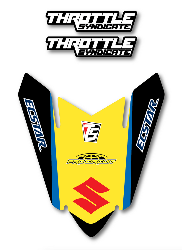 SUZUKI RM ARMY FRONT FENDER DECALS - STANDARD