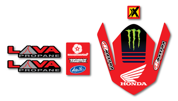 SLR HONDA FRONT FENDER DECALS - STANDARD