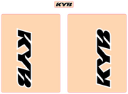 KYB FORK TUBE DECALS - CLEAR