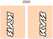 KYB FORK TUBE DECALS - CLEAR