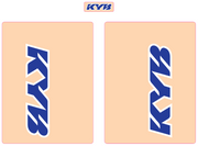 KYB FORK TUBE DECALS - CLEAR
