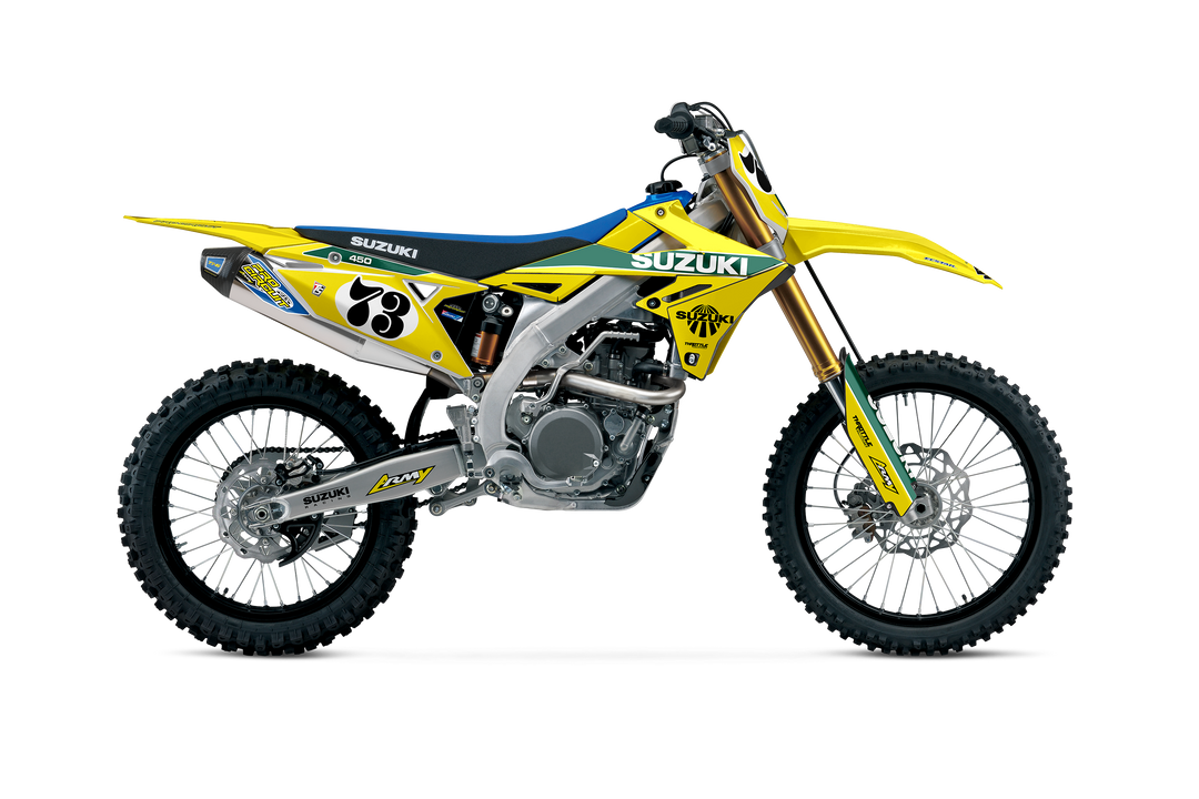 SUZUKI RM ARMY GRAPHIC KIT 2025 - 70's – Throttle Syndicate