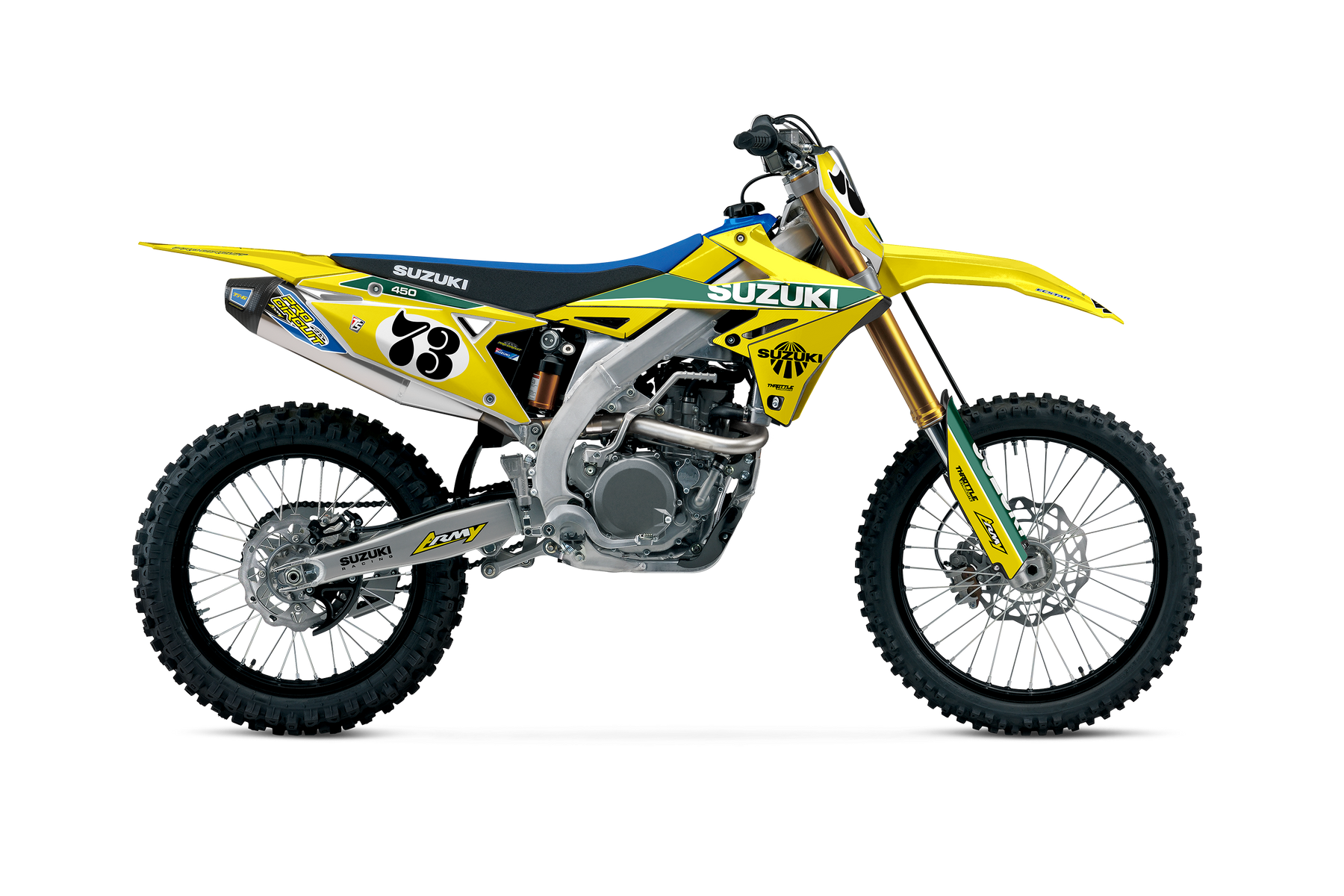 SUZUKI RM ARMY GRAPHIC KIT 2025 - 70's – Throttle Syndicate