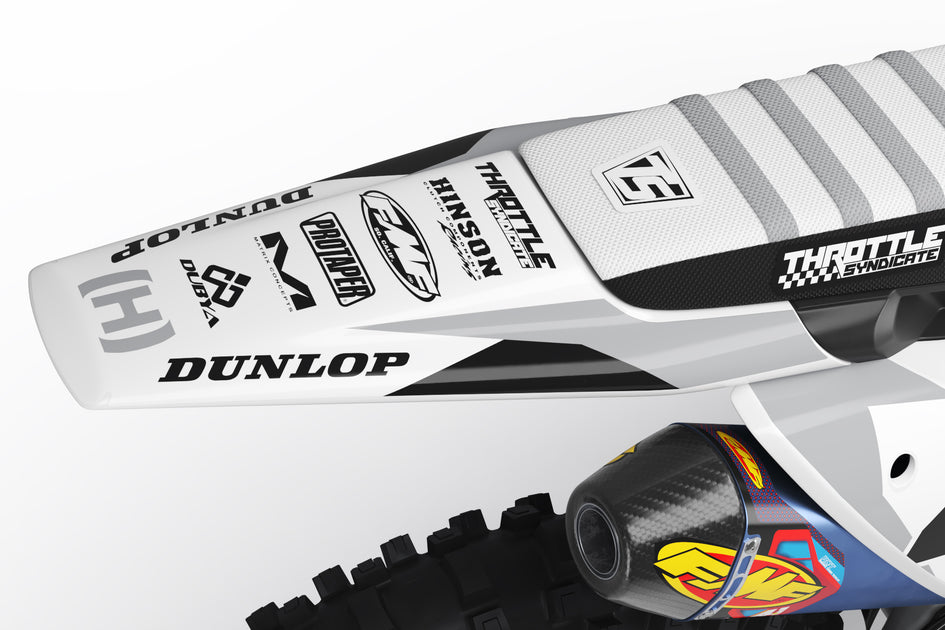 HUSQVARNA PACE GRAPHIC KIT - WHITE/BLACK – Throttle Syndicate