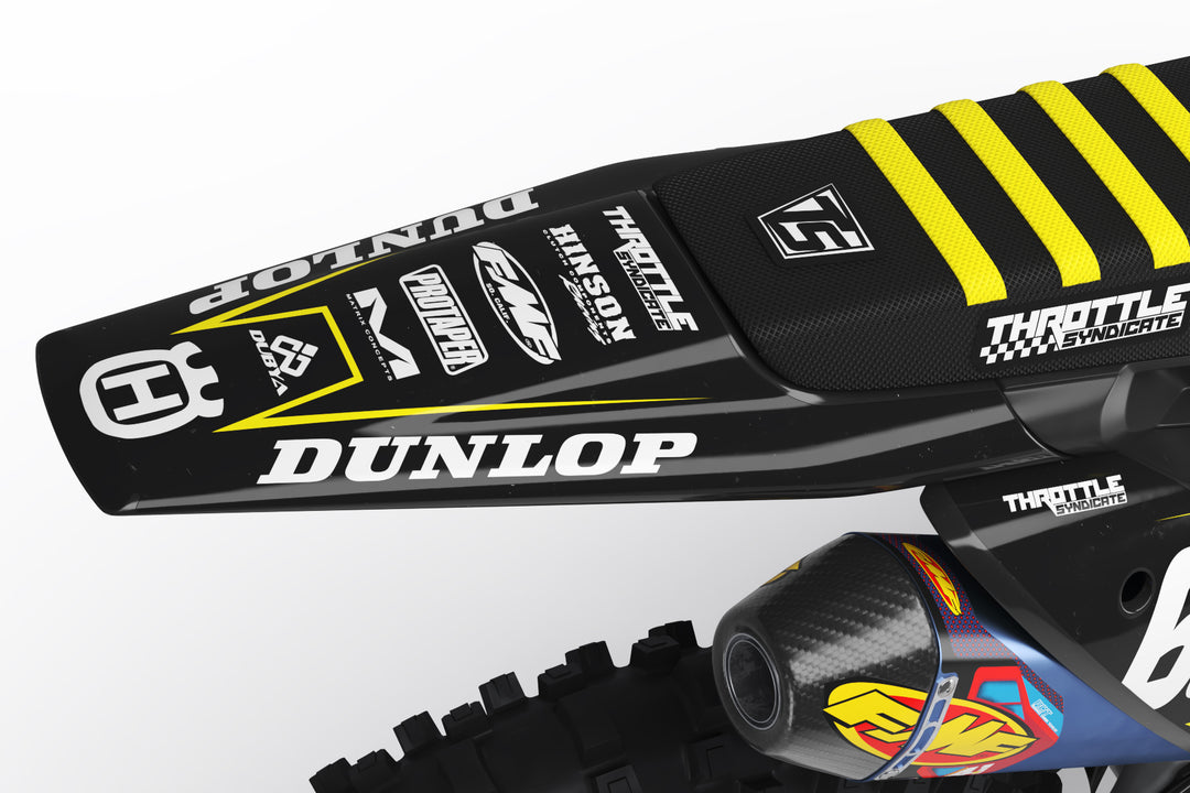 ポスター RT-133529 HUSQVARNA TYRANT GRAPHIC KIT - WHITE/BLACK/YELLOW – Throttle Syndicate
