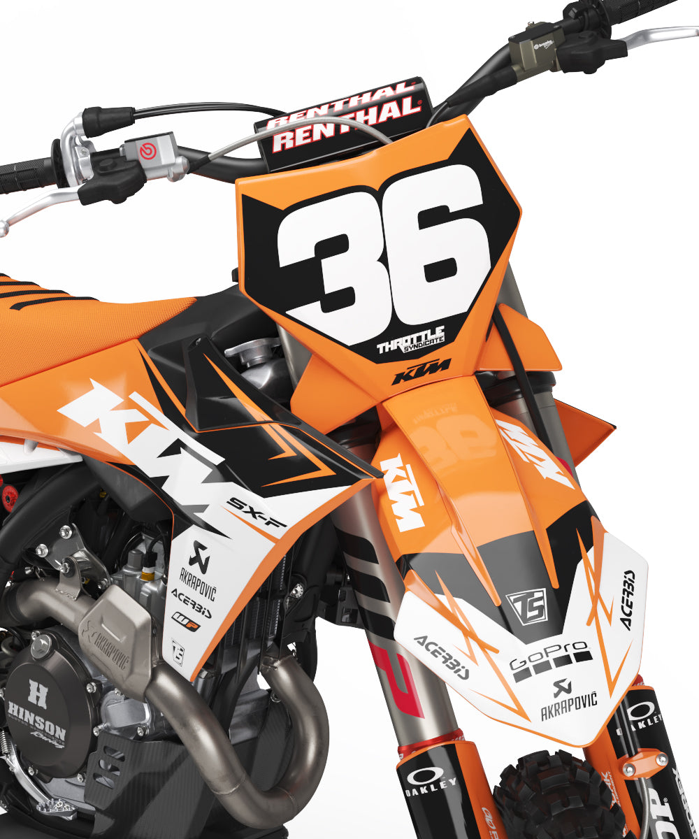 KTM DART GRAPHIC KIT - ORANGE / BLACK – Throttle Syndicate