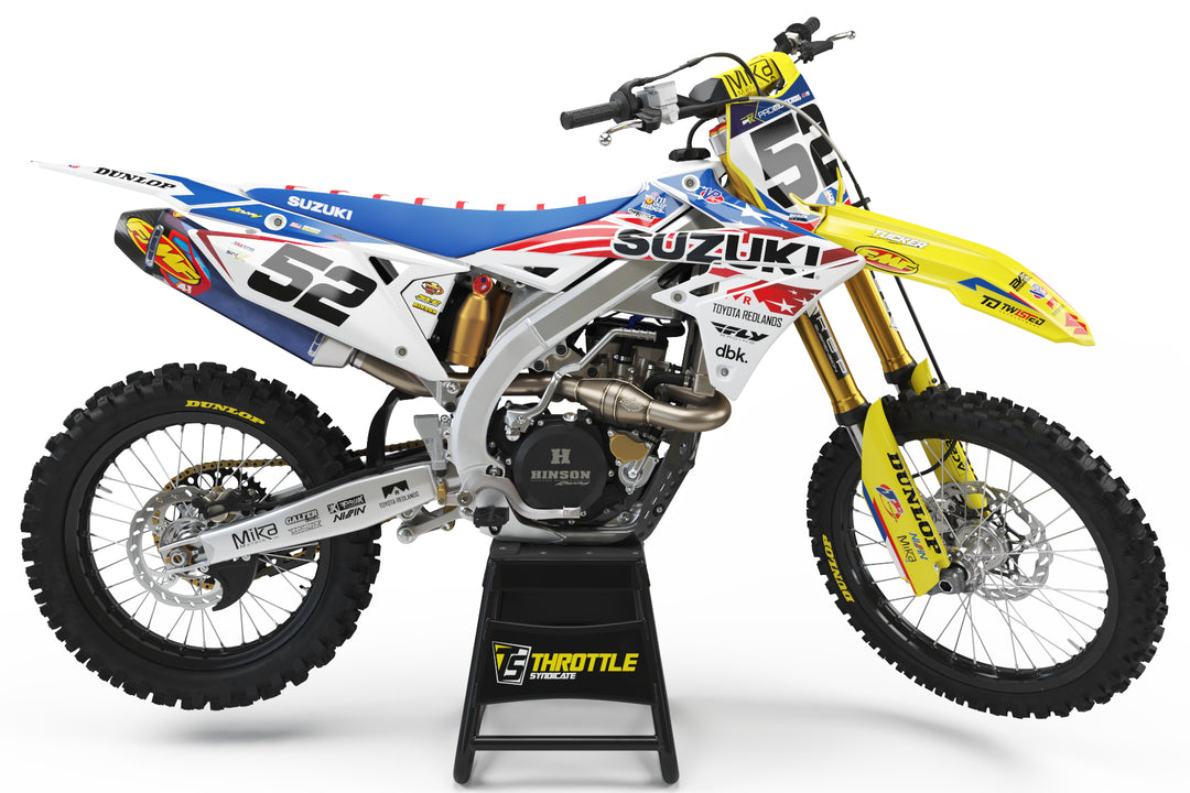 BARX SUZUKI TEAM GRAPHIC KIT - 2024 REDBUD – Throttle Syndicate