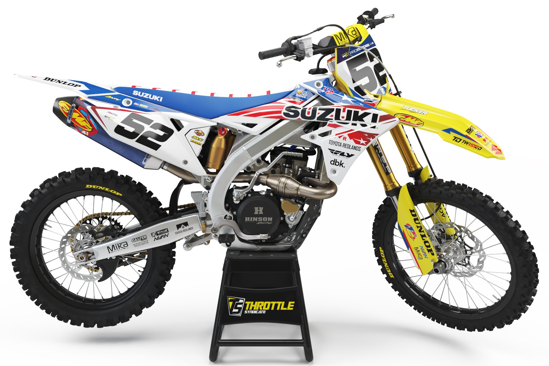 BARX SUZUKI TEAM GRAPHIC KIT - 2024 REDBUD – Throttle Syndicate BARX SUZUKI TEAM GRAPHIC KIT - 2024 REDBUD – Throttle Syndicate