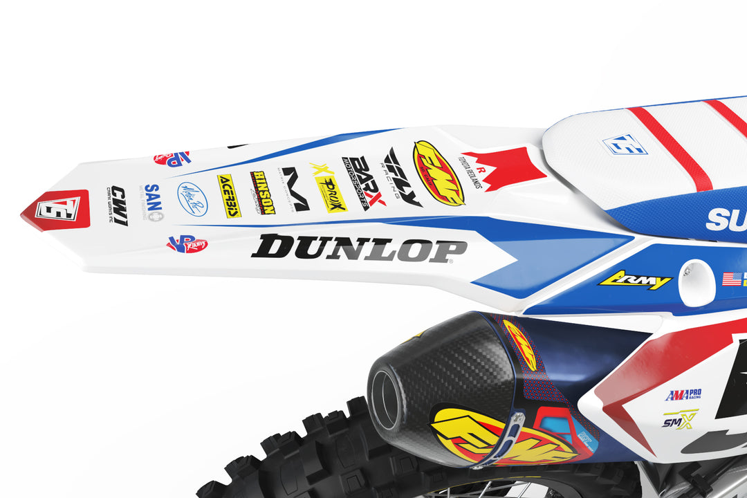 BARX SUZUKI TEAM GRAPHIC KIT - 2024 REDBUD – Throttle Syndicate