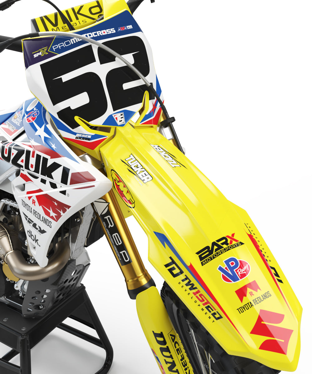 BARX SUZUKI TEAM GRAPHIC KIT - 2024 REDBUD – Throttle Syndicate