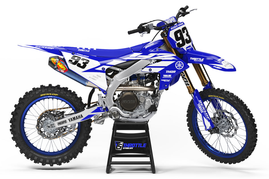YAMAHA TRIUMPH GRAPHIC KIT - BLUE – Throttle Syndicate