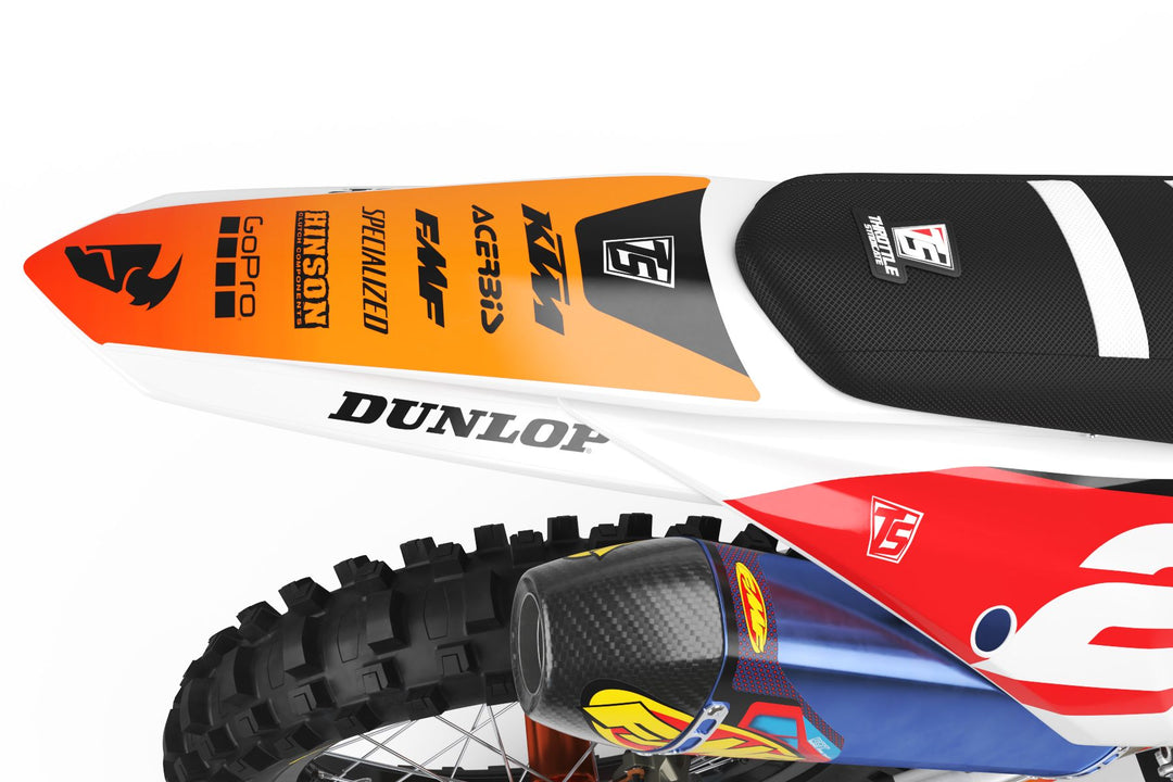 KTM D1 GRAPHIC KIT - ORANGE / BLACK – Throttle Syndicate