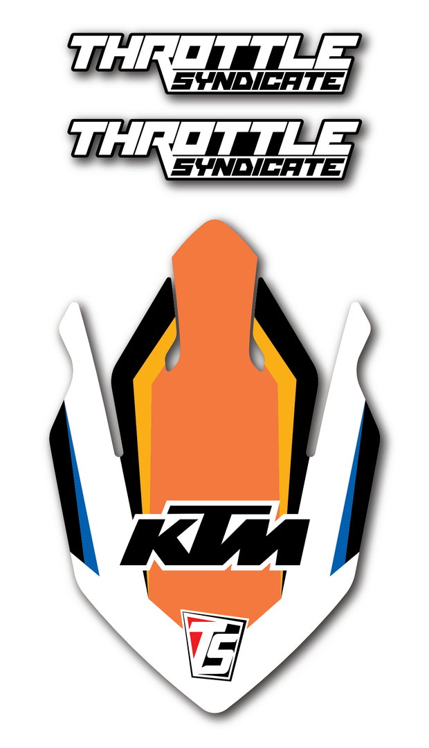 KTM FRONT FENDER DECALS - STANDARD