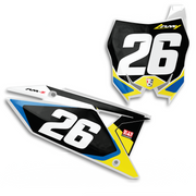 SUZUKI RM ARMY CUSTOM NUMBER PLATE BACKGROUNDS ONLY - 2023