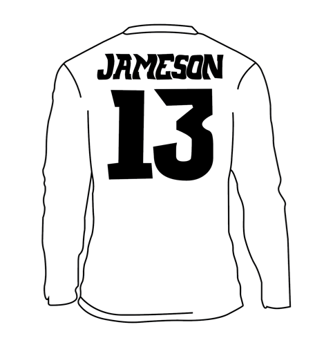 JERSEY NAME AND NUMBER - WHISKEY