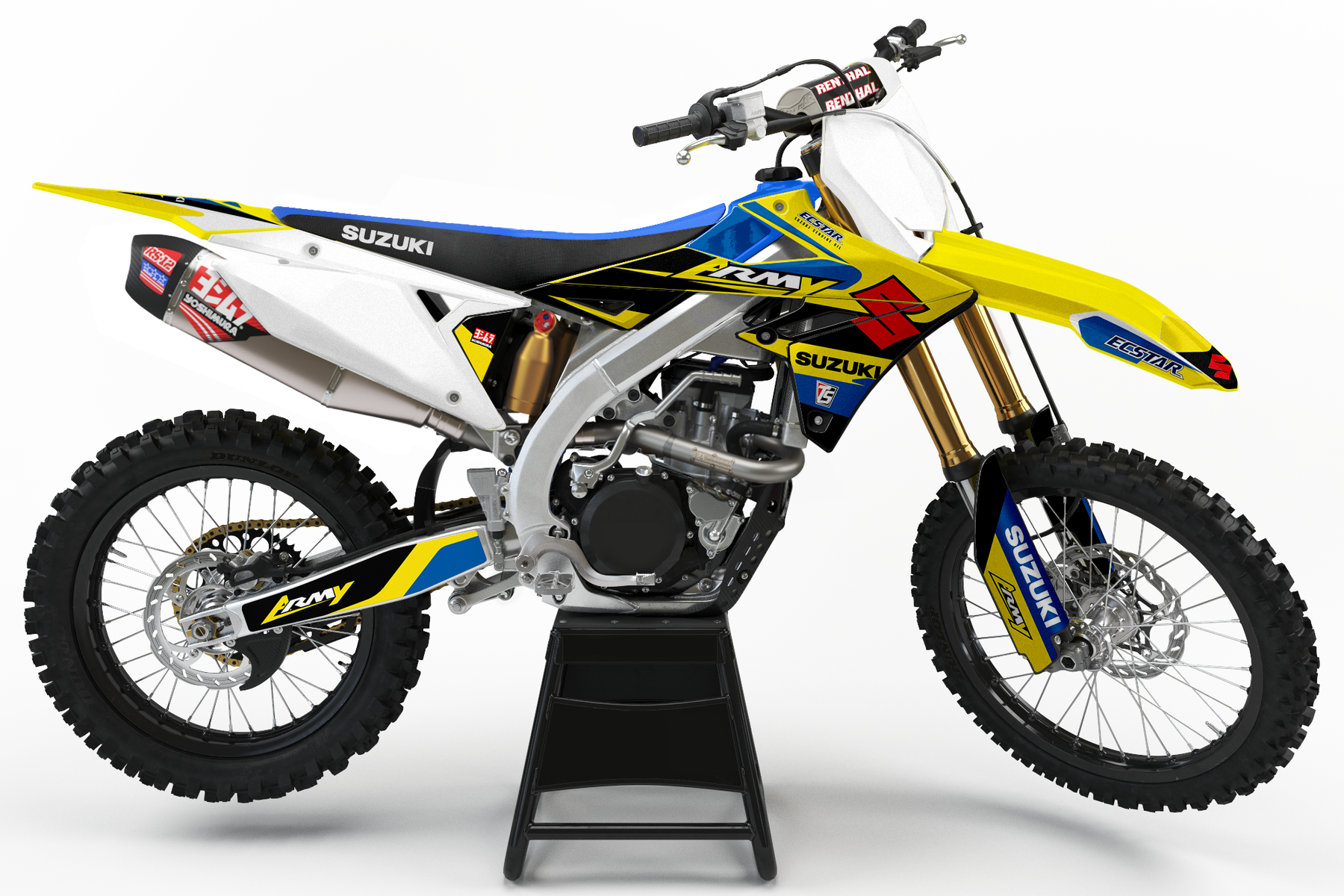 SUZUKI RM ARMY GRAPHIC KIT ONLY 2023 - NO BACKGROUNDS – Throttle