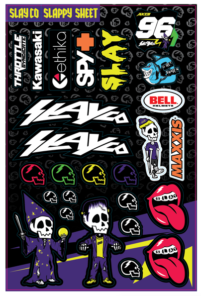 AXELL HODGES SLACO LOGO DECAL SHEET - LARGE