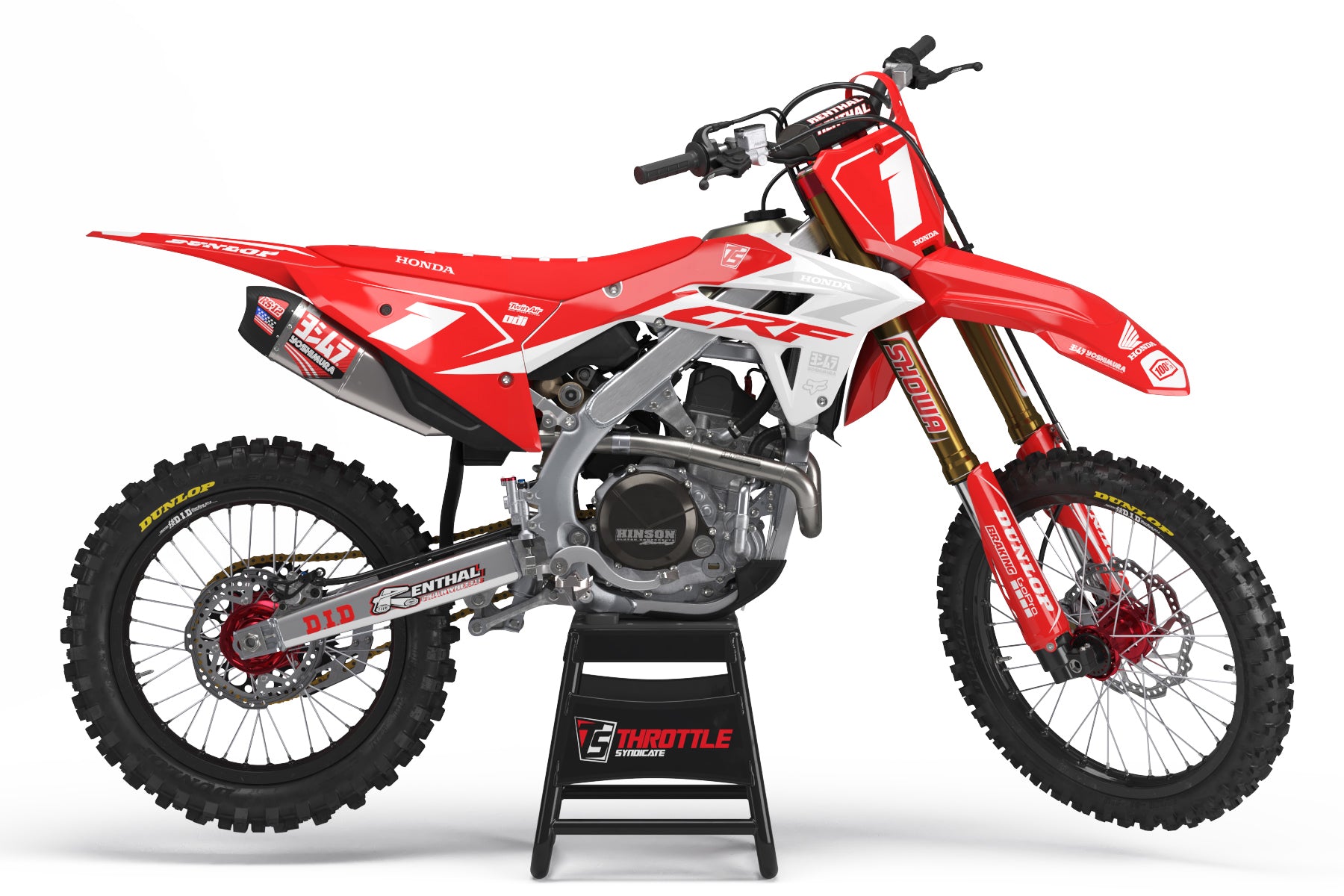 HONDA AERO GRAPHIC KIT - Red / White – Throttle Syndicate