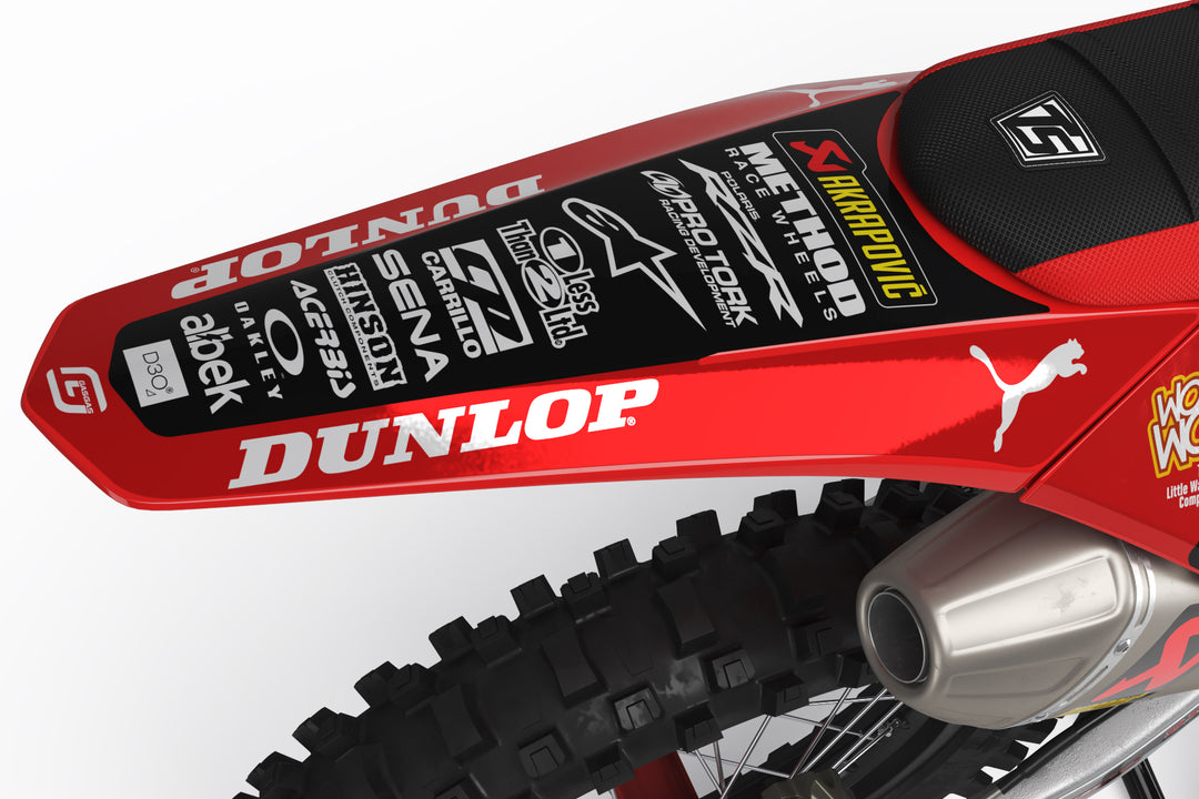 グラフィックカスタム完成品　Sex Drugs Mmotorcycle 02 TLD GASGAS RACE TEAM - STRAIGHT RHYTHM CHROME & HOLOGRAM