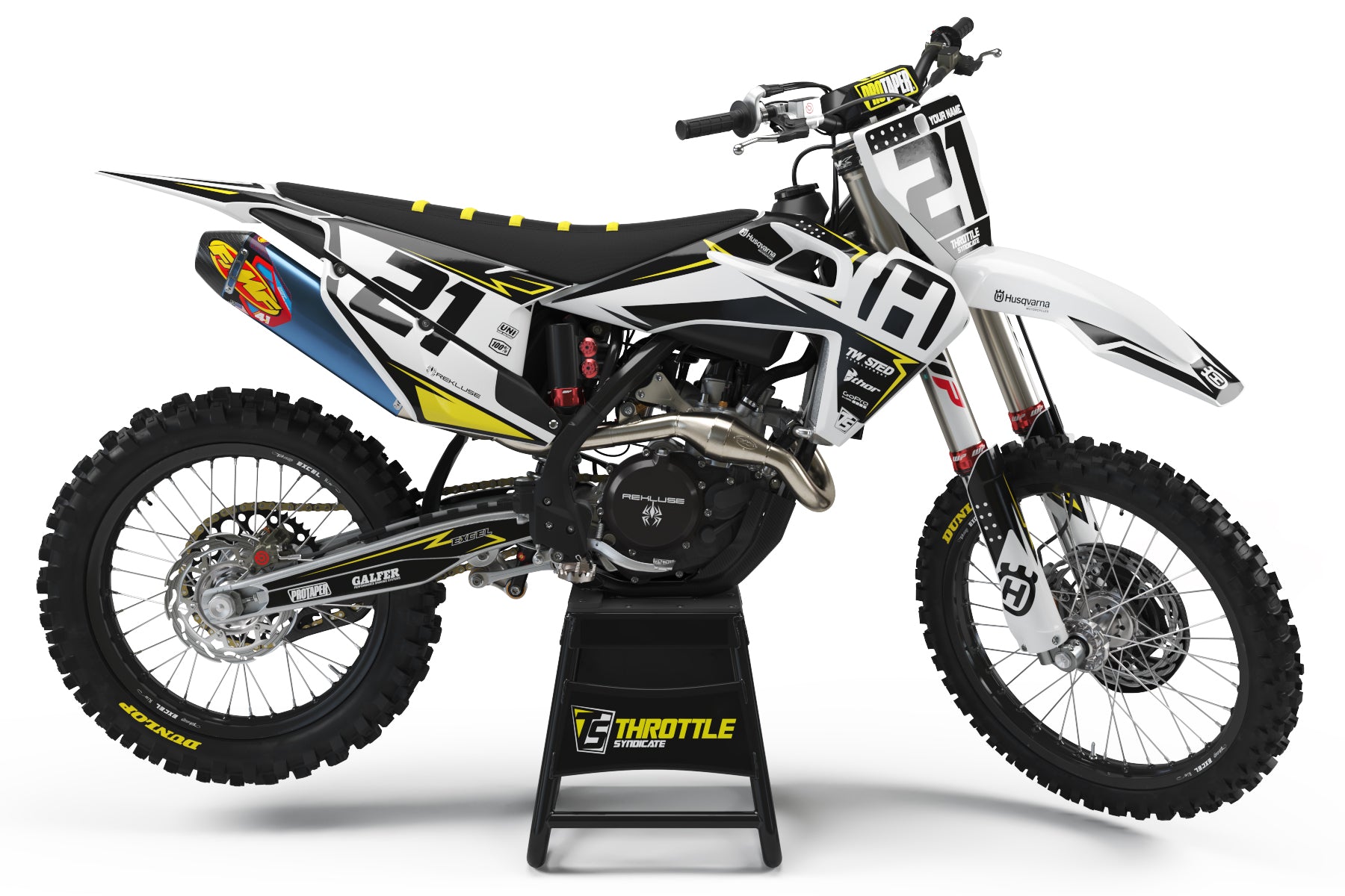 HUSQVARNA FRONTLINE GRAPHIC KIT - TEAM – Throttle Syndicate