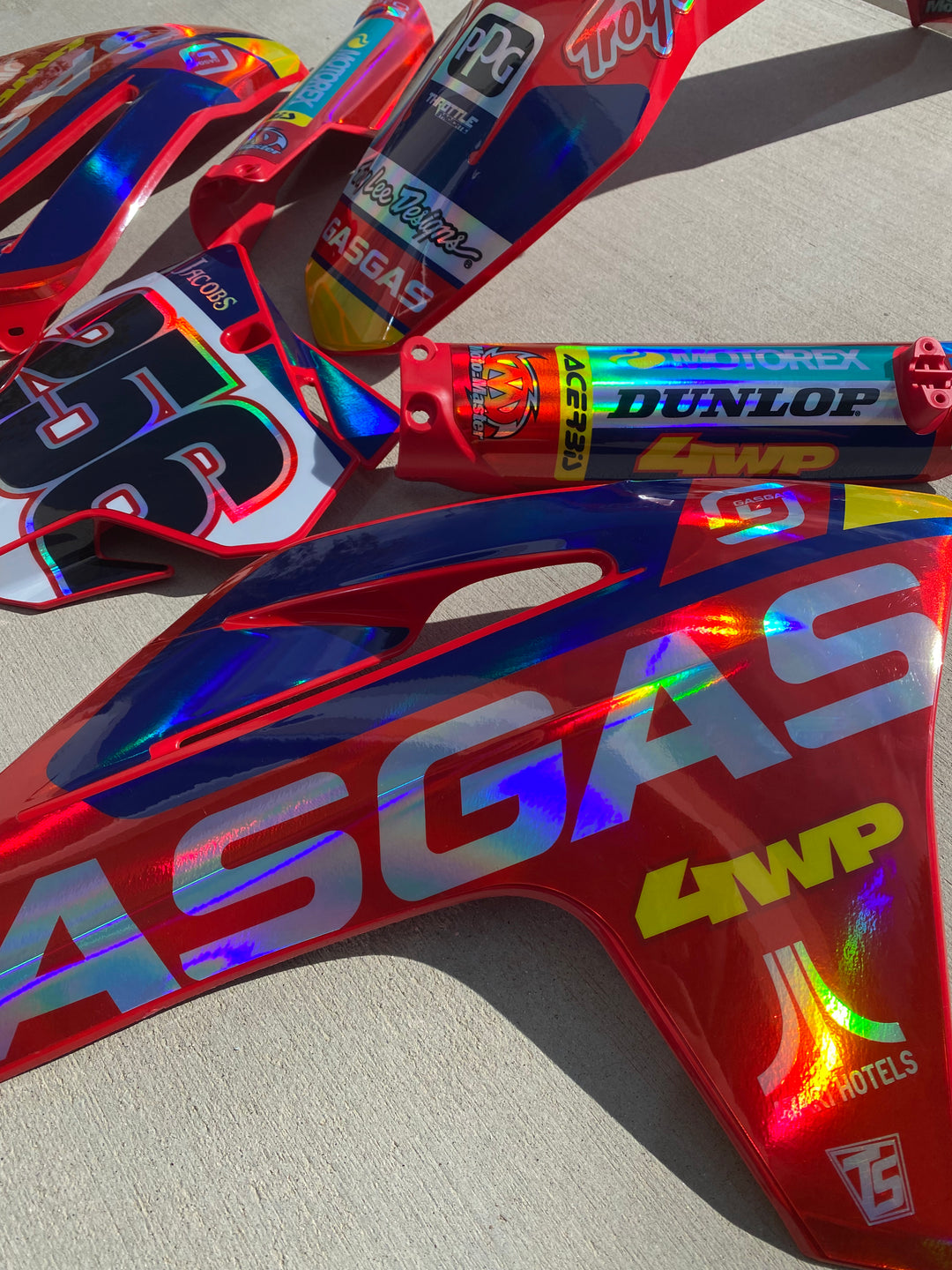 TLD GASGAS RACE TEAM - STRAIGHT RHYTHM CHROME & HOLOGRAM