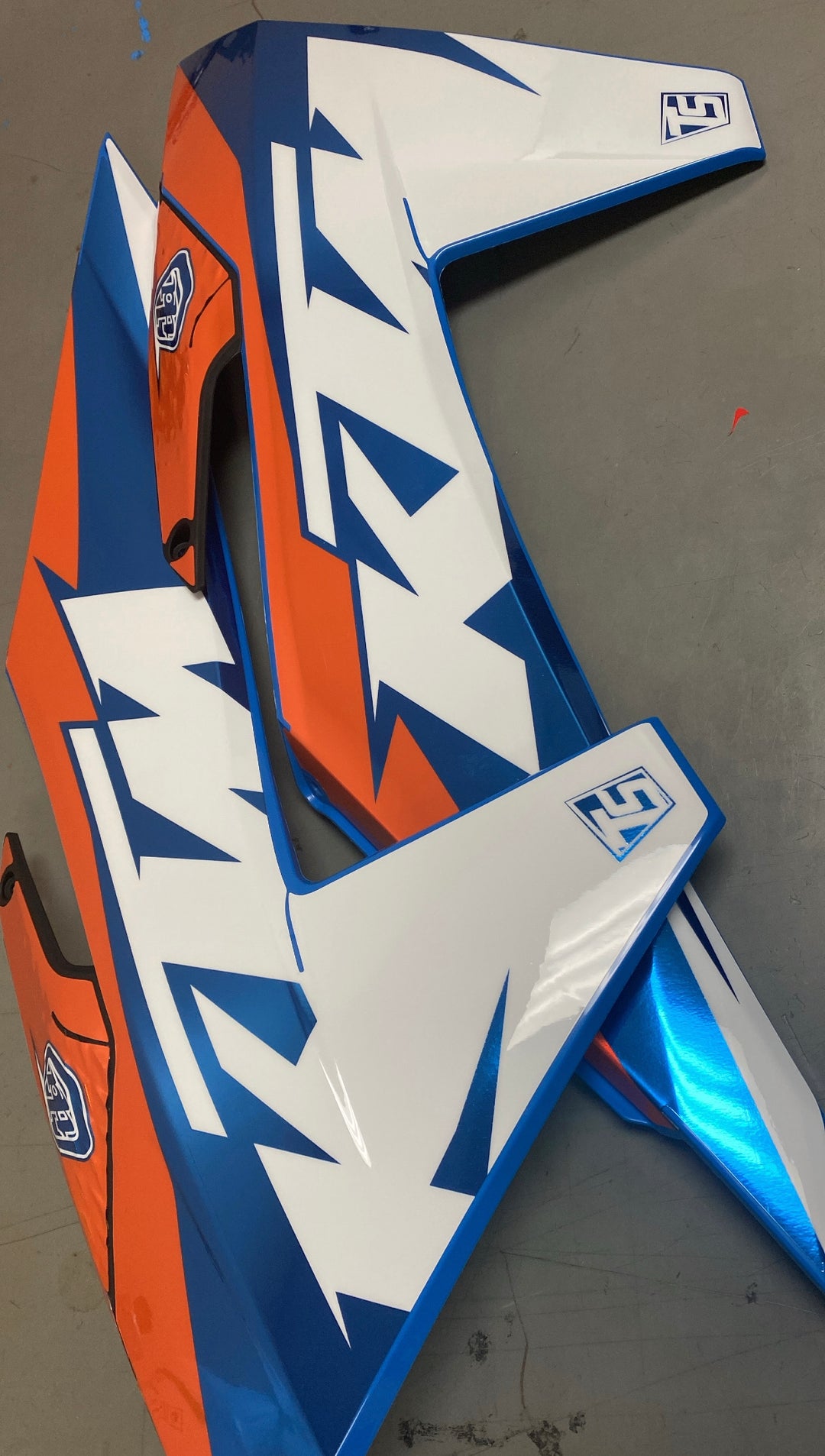 KTM SLASH GRAPHIC KIT - BLUE/ ORANGE – Throttle Syndicate