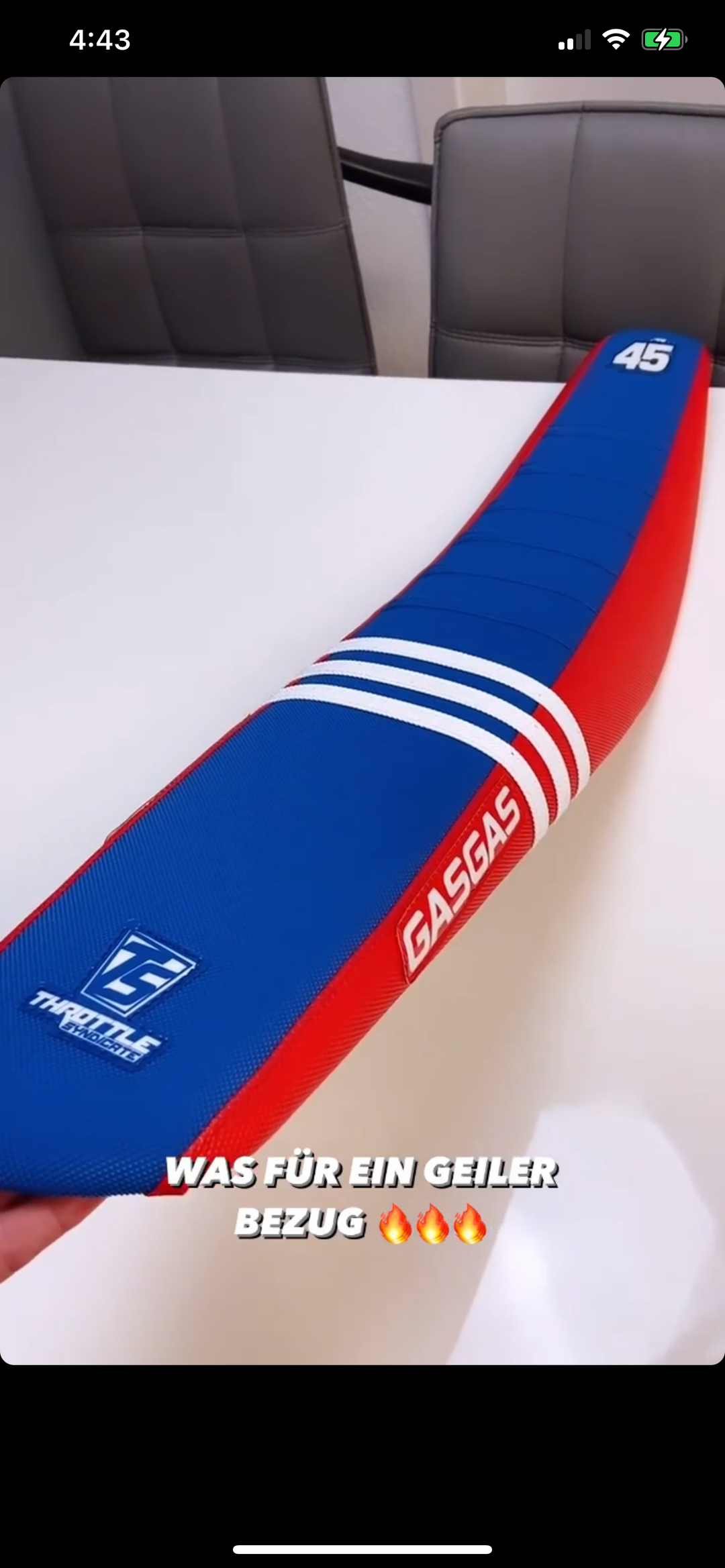 TLD GAS GAS FACTORY ISSUE SEAT COVER - 2022 – Throttle Syndicate