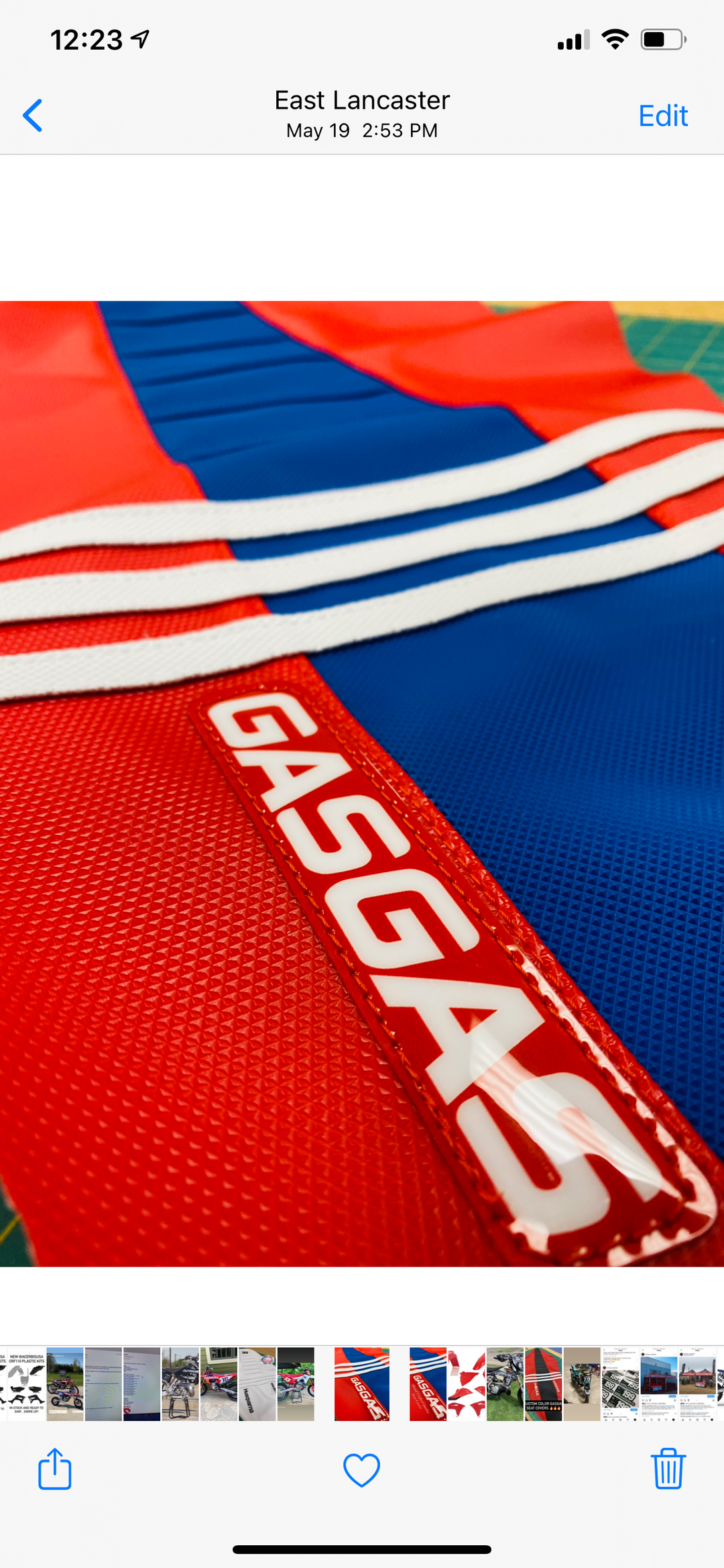 TLD GAS GAS FACTORY ISSUE SEAT COVER - 2022 – Throttle Syndicate