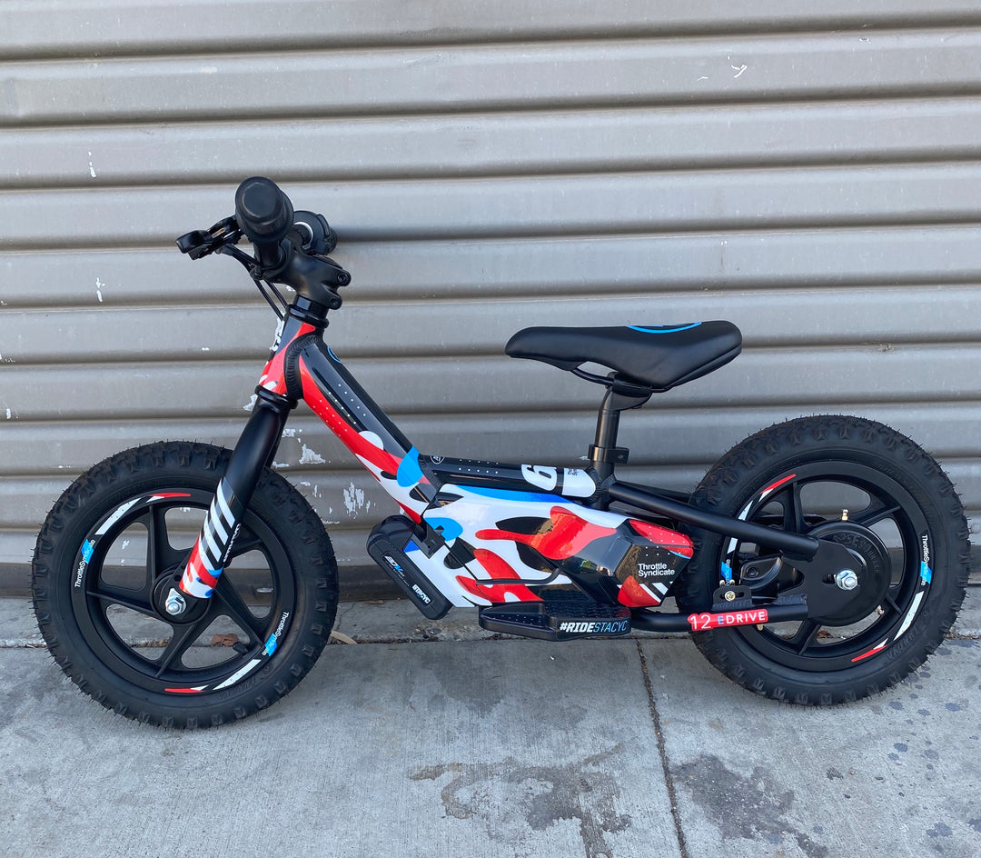 STACYC LIQUID CUSTOM GRAPHIC KIT - RED / BLUE – Throttle Syndicate