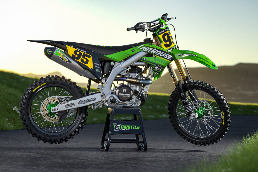 FASTHOUSE KAWASAKI GRAPHIC KIT - HAZE – Throttle Syndicate