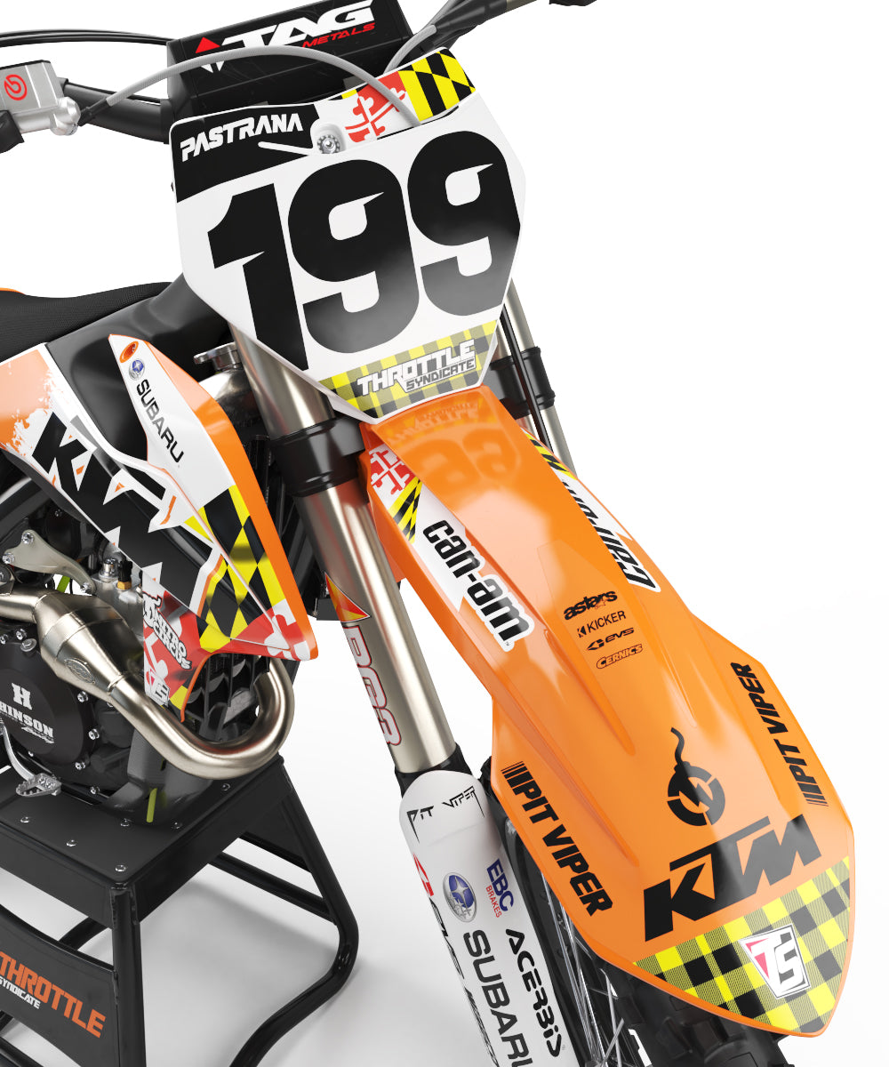 DTM・DAW tria TRAVIS PASTRANA KTM GRAPHIC KIT – Throttle Syndicate