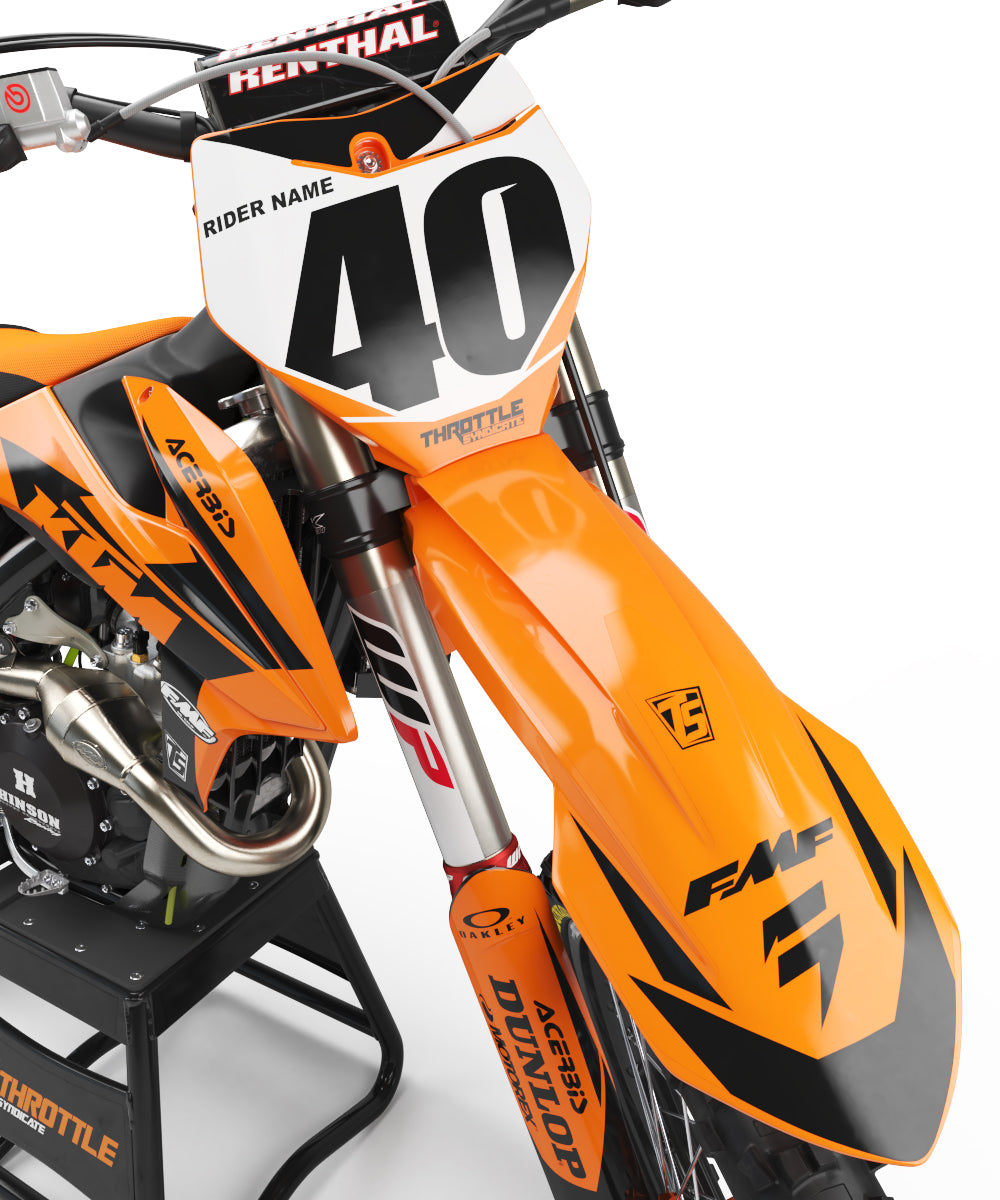 KTM VICES GRAPHIC KIT - ORANGE / BLACK – Throttle Syndicate