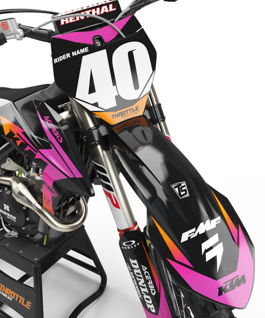 KTM VICES GRAPHIC KIT - TECHNO ORANGE – Throttle Syndicate