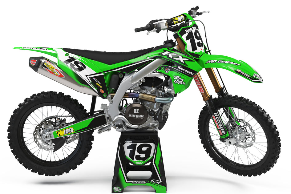 KAWASAKI FRONTLINE GRAPHIC KIT - GREEN – Throttle Syndicate