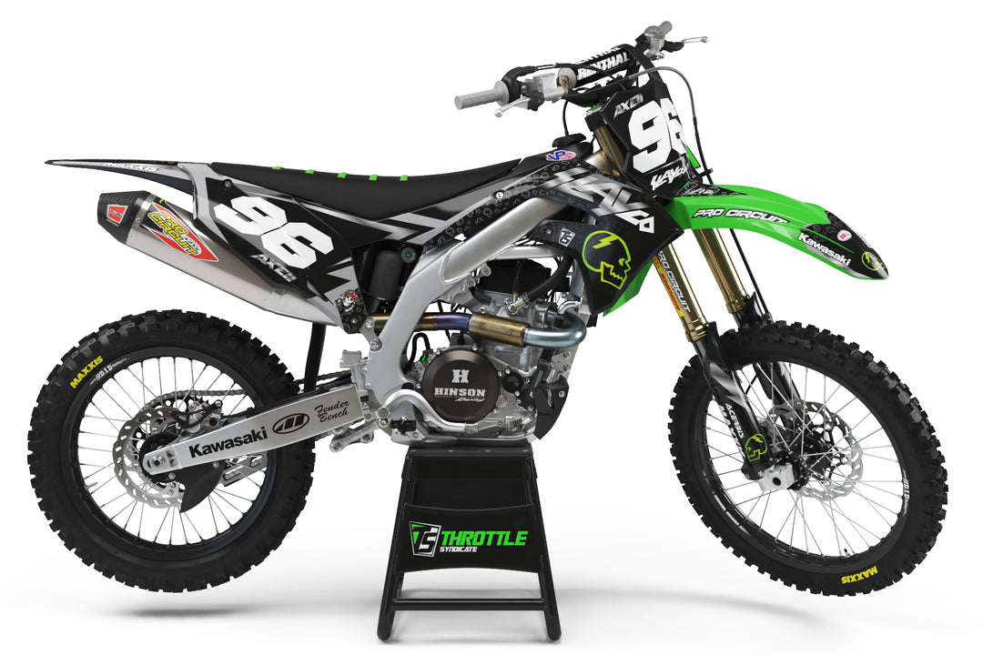 ネイタルデザイン x アシモクラフツ asigrille_ztable+asi AXELL HODGES SLAYCO GRAPHIC KIT - BLACK / GRAY – Throttle