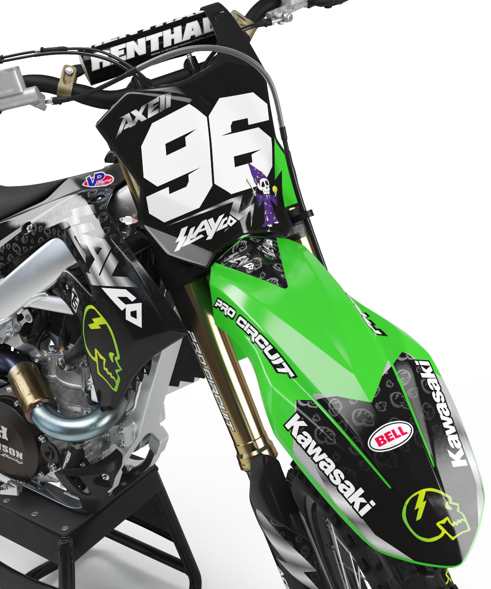 ハイローモバイルステッカー AXELL HODGES SLAYCO GRAPHIC KIT - BLACK / GRAY – Throttle