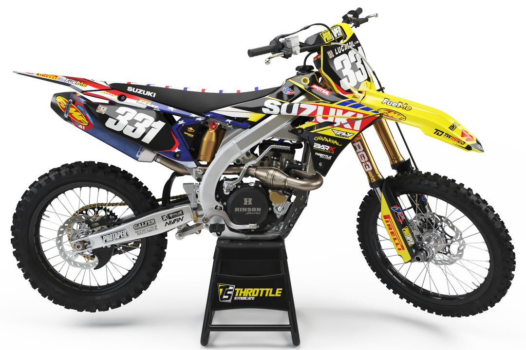BARX SUZUKI USA TEAM GRAPHIC KIT - 2022 – Throttle Syndicate